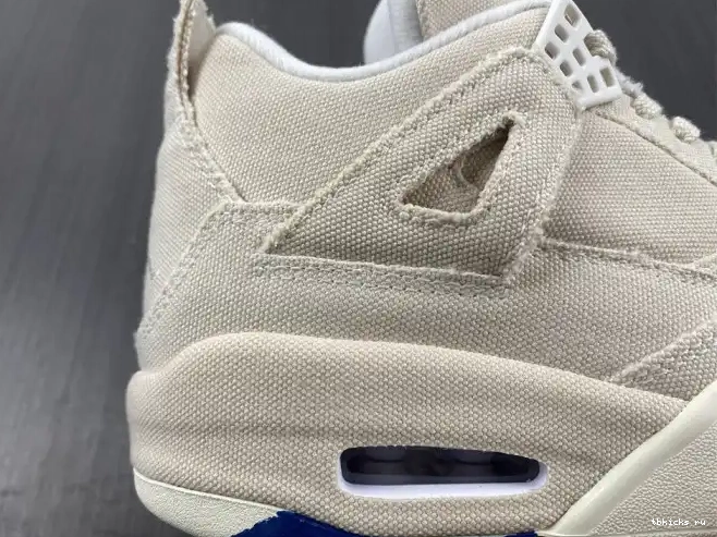 Reps TB DQ4909-100 Blank (W) Retro 4 Canvas Jordan 0529